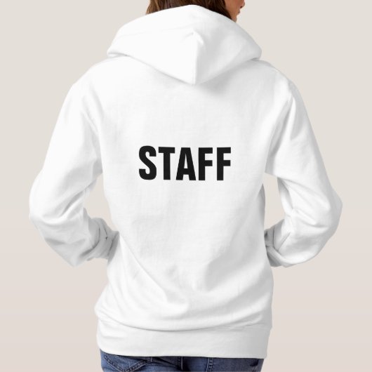 CREW oder Teamarbeit von Mitgliedern des PERSONAL Hoodie (Rückseite)
