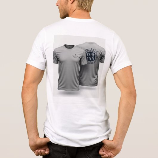 Crew Personal Bulk doppelseitige Custom Männer T - Tri-Blend Shirt (Rückseite)