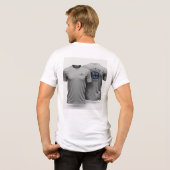 Crew Personal Bulk doppelseitige Custom Männer T - Tri-Blend Shirt (Rückseite voll)