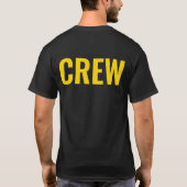 Crew Personalisierter T - Shirt (Rückseite)