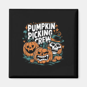 Crew pflücken Funny Pumpkin Patch Halloween Kostüm Magnet