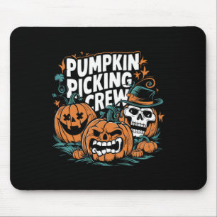 Crew pflücken Funny Pumpkin Patch Halloween Kostüm Mousepad