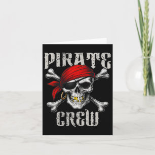Crew-Piratenflagge-Flag und Schädelknochen Karte