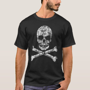 Crew Piratenschädel und Kreuzbeinschiff Seeleute T-Shirt