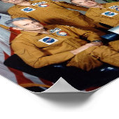 Crew-Portrait für das Apollo-Soyuz-Testprojekt Poster (Ecke)