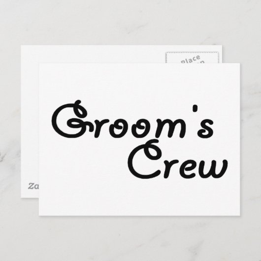 Crew Postkarte (Vorne/Hinten)