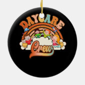 Crew-Provider-Lehrer Kinderbetreuer Gr Keramik Ornament (Hinten)