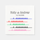 Crew Race Rowers Rowing - Bis zu fünf Boote Serviette (Vorderseite)