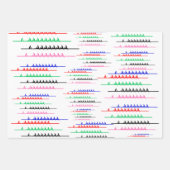 Crew Race Rowers Rowing - Fünf Boote Geschenkpapier Set (Vorderseite 2)