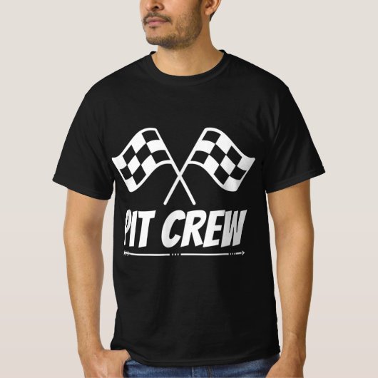 Crew Racing Mechanic Car Part T-Shirt (Vorderseite)