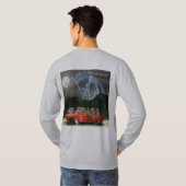 Crew "Red Pick-up Truck and Skeleton" T-Shirt (Schwarz voll)
