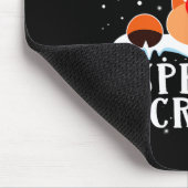 Crew Reindeer Weihnachtsmannmütze Buffalo Red Kari Mousepad (Ecke)