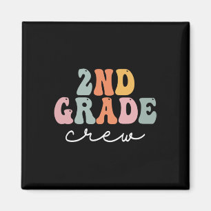 Crew Retro Groovy Frauen am ersten Tag Magnet
