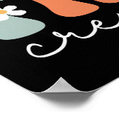 Crew Retro Groovy Vintage Frauen glücklich ersten  Poster (Ecke)