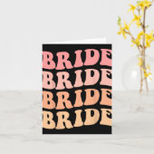Crew Retro Wedding Bride Bachelorette P Karte (Gelbe Blume)