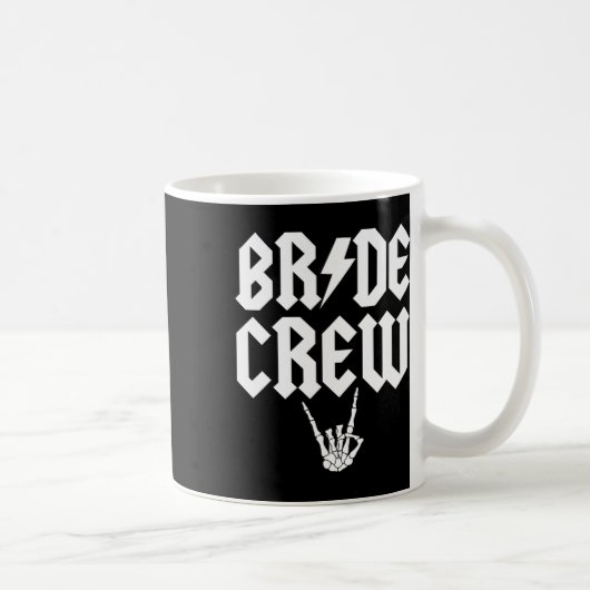 Crew Rock'n'Roll Gothic Halloween Bachelorette Par Kaffeetasse (Rechts)