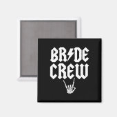 Crew Rock'n'Roll Gothic Halloween Bachelorette Par Magnet (Vorderseite/Rückseite)