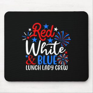 Crew Rot-Weiß und Blauer Lunch 4. Jubiläum Mousepad