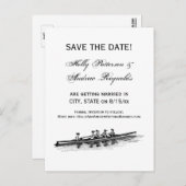 Crew Rowers Ankündigungspostkarte (Vorne/Hinten)