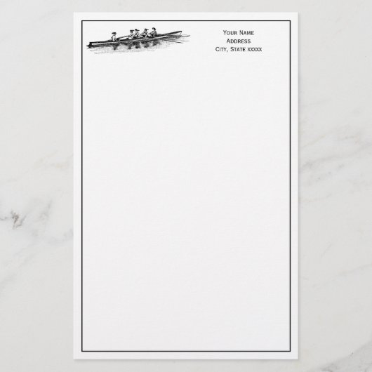 Crew Rowers Briefpapier (Vorderseite)