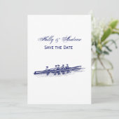 Crew Rowers Einladung (Stehend Vorderseite)