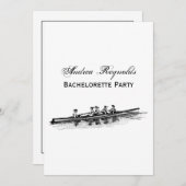 Crew Rowers Einladung (Vorne/Hinten)