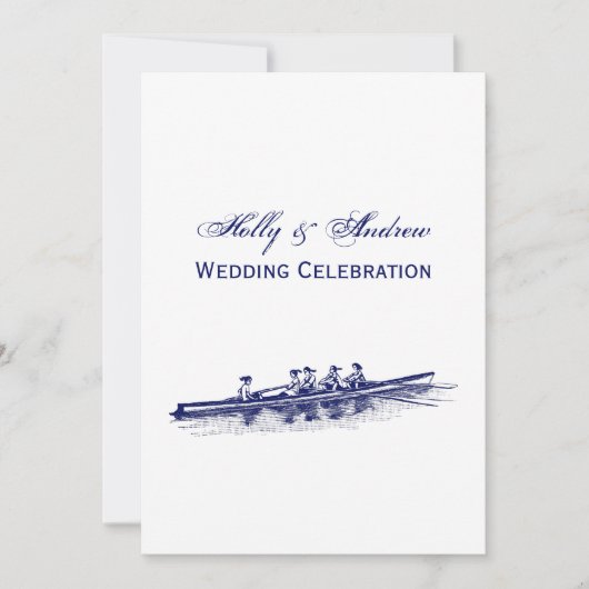 Crew Rowers Einladung (Vorderseite)