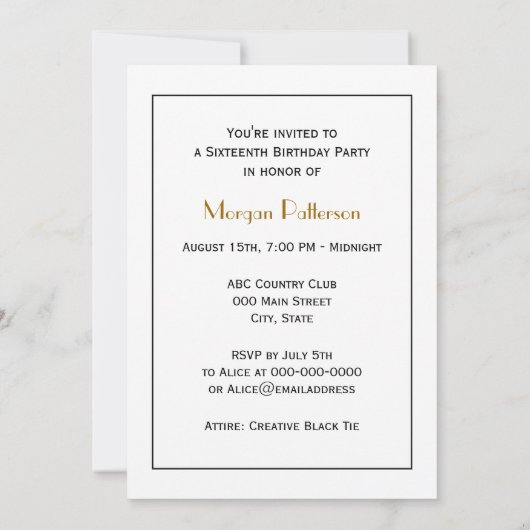 Crew Rowers Einladung (Rückseite)