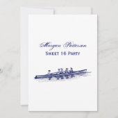 Crew Rowers Einladung (Vorderseite)