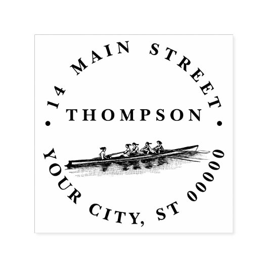 Crew Rowers Permastempel (Design)