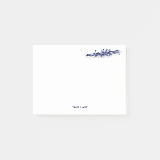 Crew Rowers Post-it Klebezettel (Vorderseite)