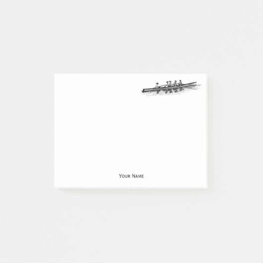 Crew Rowers Post-it Klebezettel (Vorderseite)