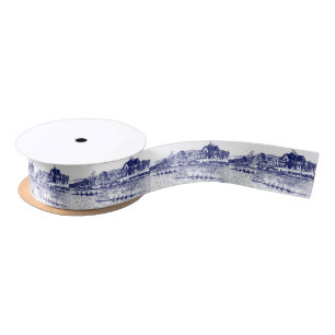 Crew-Ruderer treten mit Boathouse Blue an Satinband