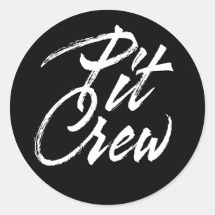 Crew Runder Aufkleber