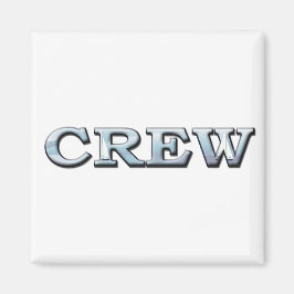 Crew Sailing Text Illustration Magnet