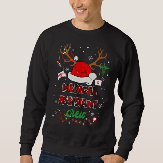 Crew Santa Stethoscope Krankenpflege C Sweatshirt (Vorderseite)