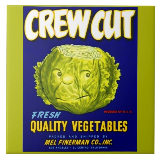 Crew-Schnitgemüsekistenaufkleber Fliese (Vorderseite)