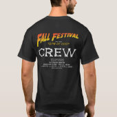 Crew-Shirt-Erwachsener des Fall-Festival-08 T-Shirt (Rückseite)