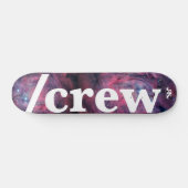 /Crew Skate auf Weltraumtafel Skateboard (Horizontal)