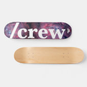 /Crew Skate auf Weltraumtafel Skateboard (Horizontal)