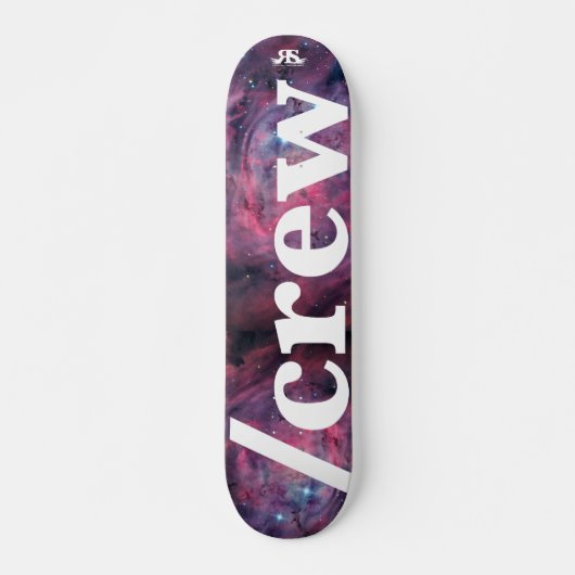 /Crew Skate auf Weltraumtafel Skateboard (Vorne)