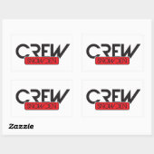Crew Snowden Rechteckiger Aufkleber (Blatt)