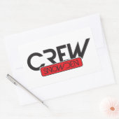 Crew Snowden Rechteckiger Aufkleber (Umschlag)