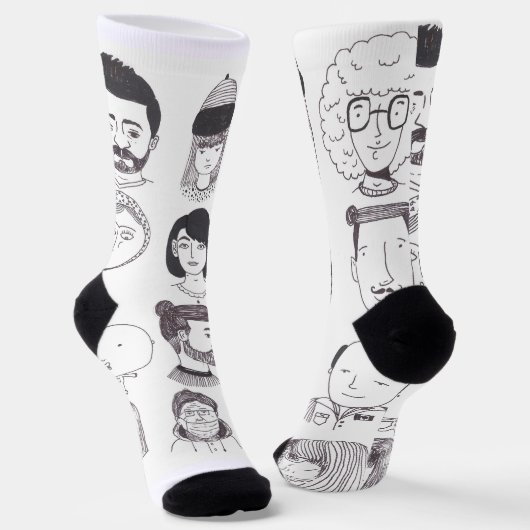 Crew Socken (Gewinkelt)