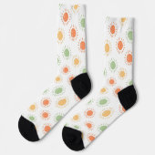 Crew Socken aus farbenfroher Sonnenblende (Linkes Detail)