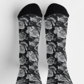 Crew-Socken aus Schwarz und Weiß Socken (Oben)