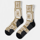 Crew Socken Beige Stars (Links)