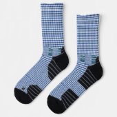Crew Socken Blau & Weiß (Links)