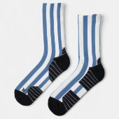 Crew Socken Blau & Weiß Streifen (Links)