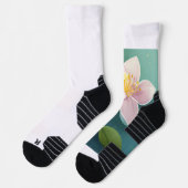 Crew Socken Blume gedruckt (Links)